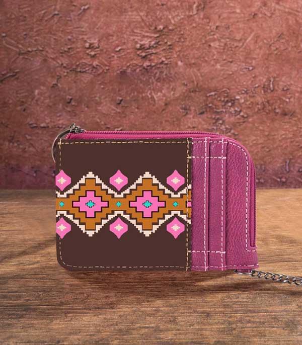 Wrangler Southwestern Art Print Mini Zip Card Cas
