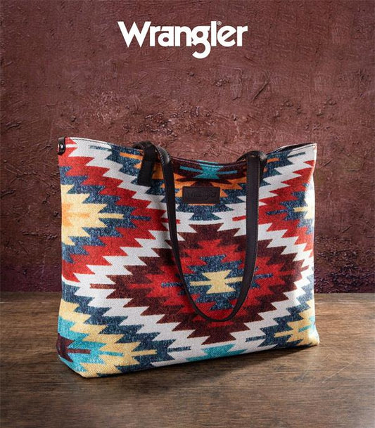 Montana West Aztec Canvas Tote