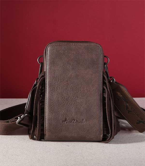 Concho Fringe Phone Wallet Crossbody