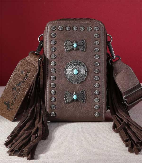 Concho Fringe Phone Wallet Crossbody