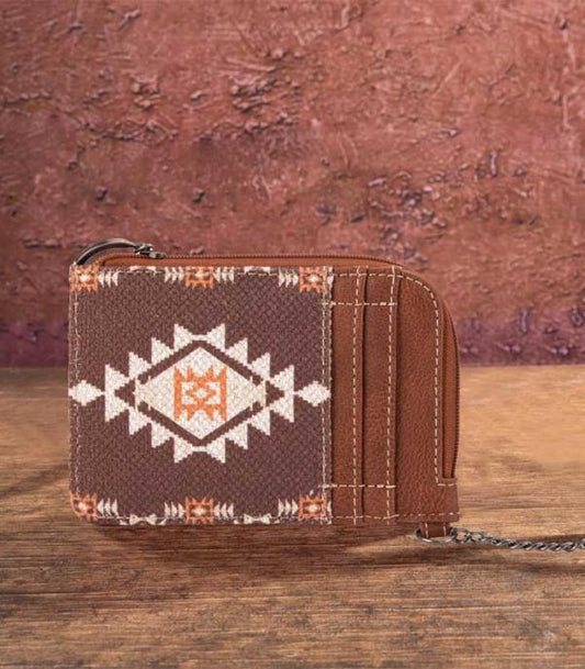 Wrangler Southwestern Art Print Mini Zip Card Cas